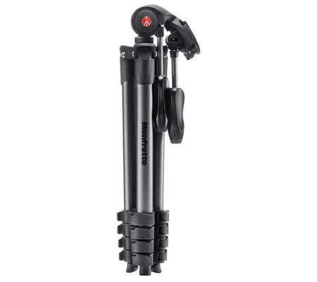 Manfrotto Compact Advanced Aluminum Tripod Way Head Mkcompactadv Bk