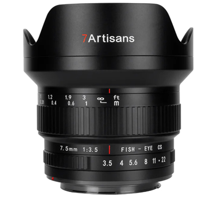 7Artisans 7.5mm f/3.5 Mark II for Canon EF Mount APSC