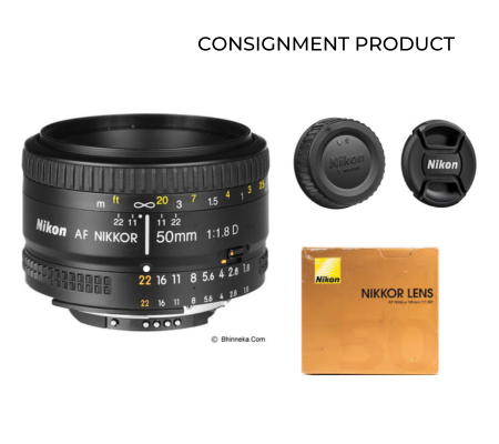 ::: USED ::: NIKON AF 50MM F/ 1.8 D (EXMINT - 382) - CONSGINMENT