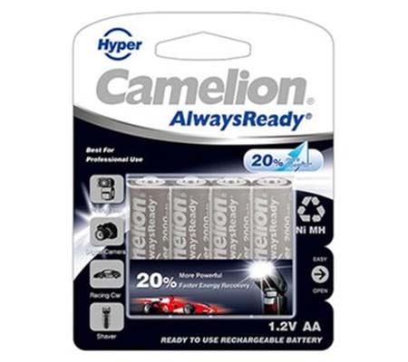 Camelion Battery Rechargeable AA with Case 2000 mAh 4 pcs