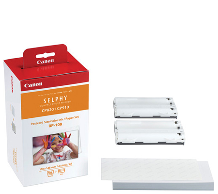 Canon RP-108 Color Ink Paper Set for Canon SELPHY Printer