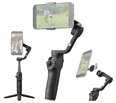DJI Osmo Mobile 6 Premium Vlogging Combo, Intelligent Phone Gimbal, Object  Tracking, Built-in Extension Rod, Android and iPhone Stabilizer, Slate