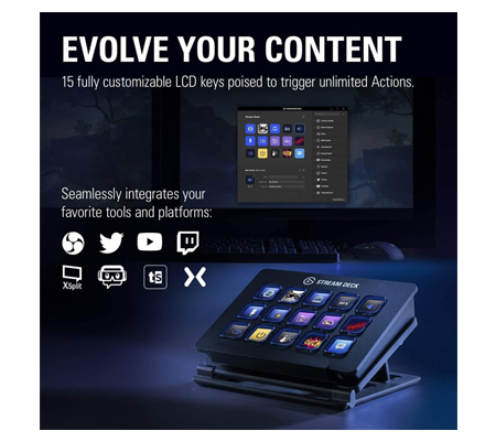 Deck 15 LCD Keys Elgato Live Stream Controller