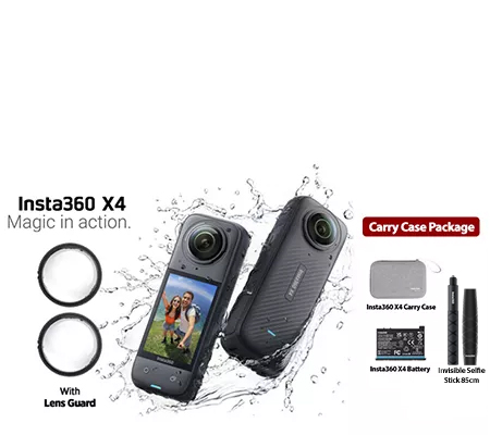Insta360 X4 360° Action Camera Carry Case Package