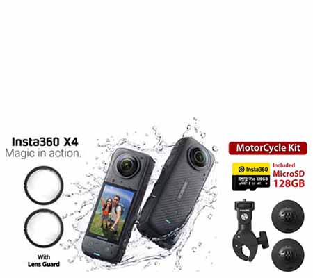 Insta360 X4 360° Action Camera MotorCycle Kit