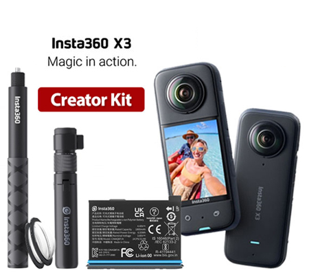 Insta360 One X3 360° Camera Creator Kit