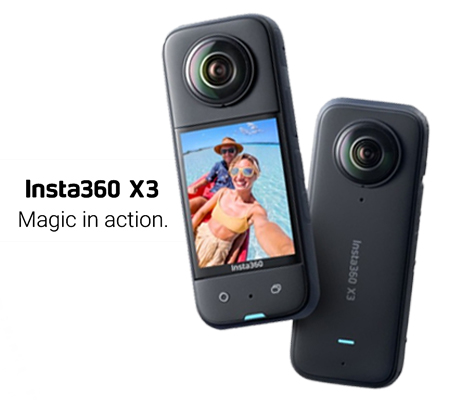 Insta360 X3 Battery Kit - Waterproof 360 Action Camera with 1/2 48MP  Sensors, 5.7K 360 Active HDR Video, 72MP 360 Photo, 4K Single-Lens, 60fps  Me Mode, Stabilization, 2.29 Touchscreen, AI Editing : Precio Guatemala