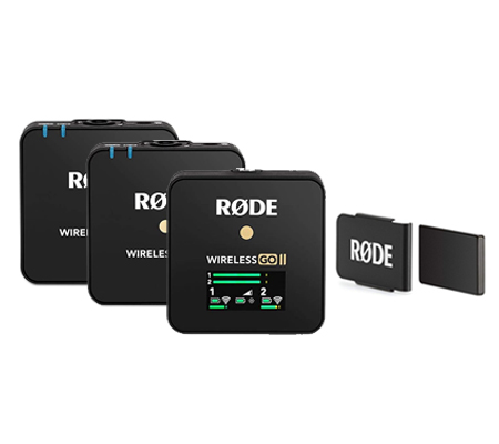 Rode Wireless GO II Compact Microphone System with 2x Tx & 1x Rx WIGOII