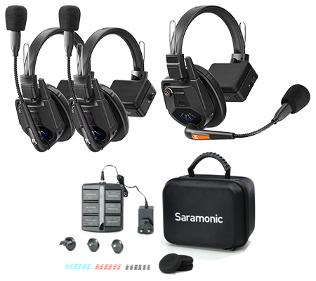 Saramonic WiTalk9 WT3S 3-Person Full Duplex Wireless Headset Intercom System