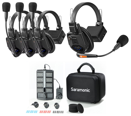 Saramonic WiTalk9 WT4S 4-Person Full Duplex Wireless Headset Intercom System