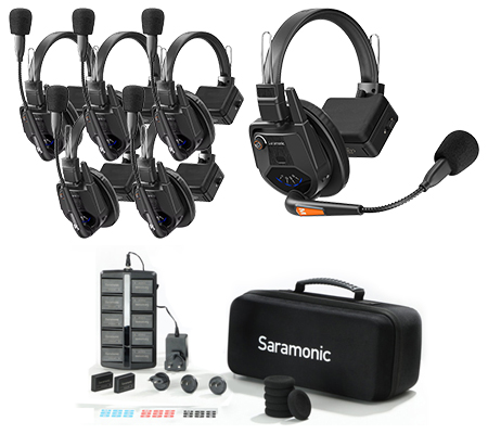 Saramonic WiTalk9 WT6S 6-Person Full Duplex Wireless Headset Intercom System