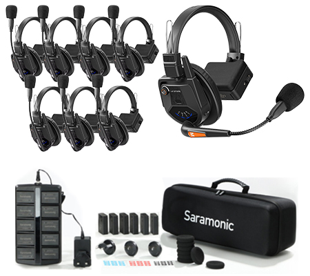 Saramonic WiTalk9 WT8S 8-Person Full Duplex Wireless Headset Intercom System