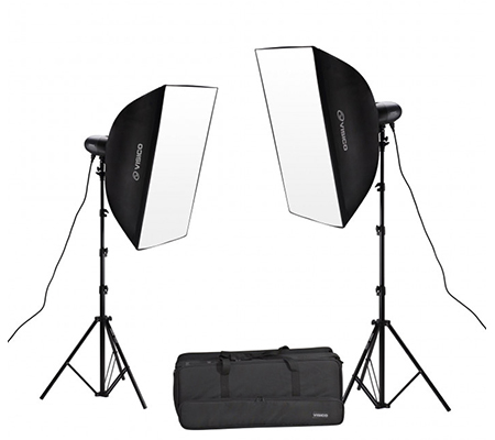 Visico VL-150 II Plus 220V Studio Lighting Softbox Kit