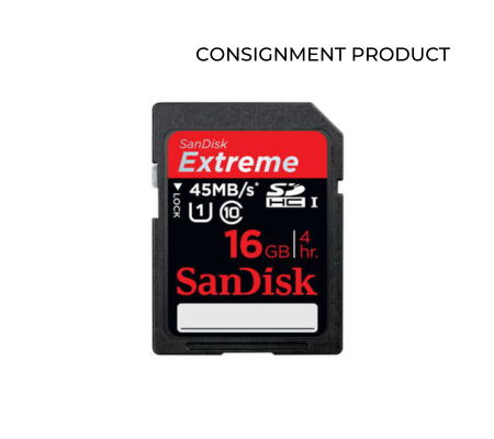 ::: USED ::: SANDISK SDHC 16GB 45MB/S - CONSIGNMENT