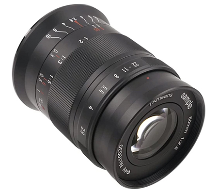 7Artisans 60mm f/2.8 Mark II for Fujifilm X Mount APSC