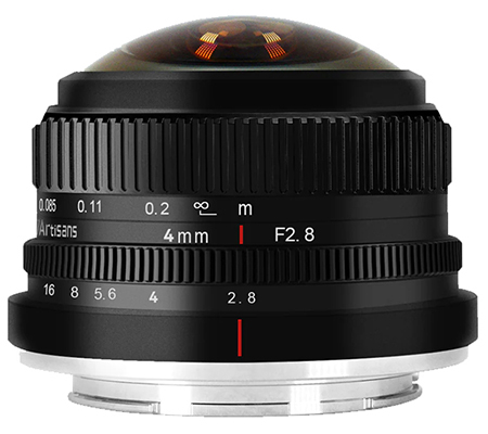 7Artisans 4mm f/2.8 Fisheye for Canon EF-M Mount APSC