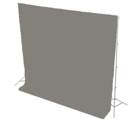 Kelly Background Paper Photo Studio 2.72m x 11m Grey