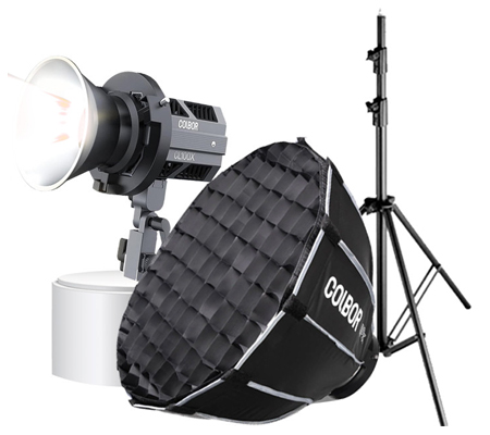 Colbor CL100X Bi-Color Bundling BP85 Parabolic Softbox + WH-260 Light Stand