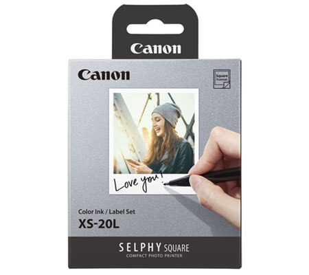 Canon XS-20L Selphy Square Paper Color Ink & Label for Selphy Square QX-10
