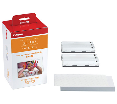 Canon RP-108 Color Ink Paper Set for Canon SELPHY Printer