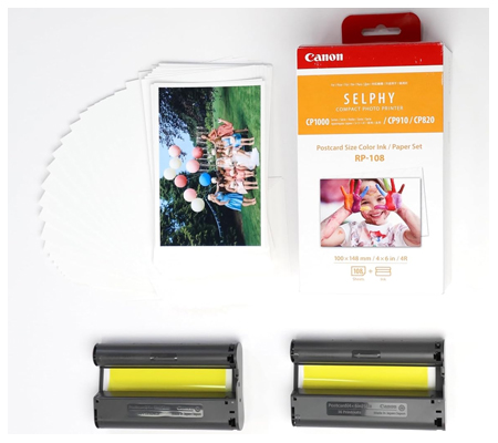 Canon RP-108 Color Ink Paper Set for Canon SELPHY Printer