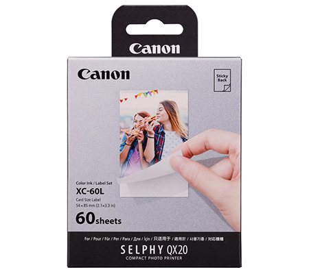 Canon XC-60L Ink Paper Set 60 Sheets for Selphy QX20