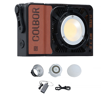 Colbor W100R Portable RGB LED + Colbor PG99 Power Grip