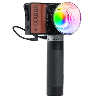 Colbor W60R Portable RGB LED + Colbor PG99 Power Grip