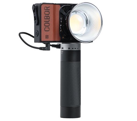 Colbor W100 Portable Bi-Color LED + Colbor PG99 Power Grip