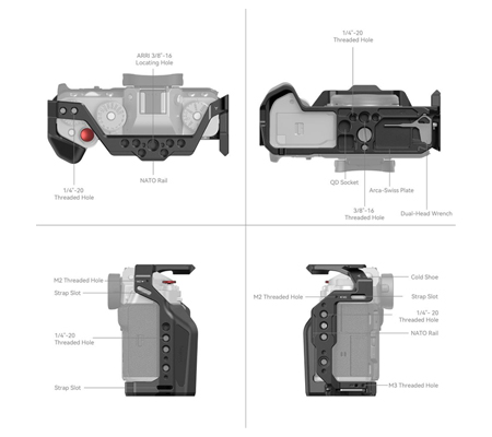 SmallRig Multifunctional Cage for Fujifilm XT5 4135