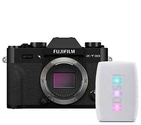 Fujifilm XT30 II Body Only Black Special Package with Instax Mini Link 3 Clay White