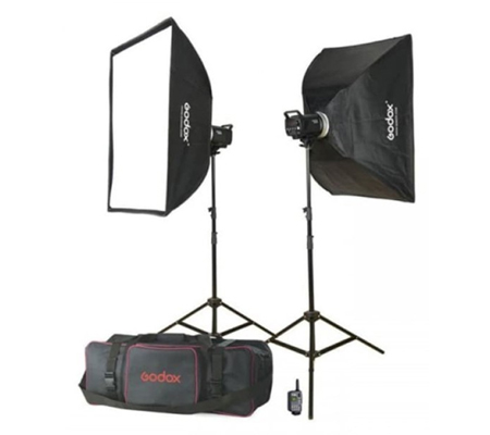 Godox MS300-E 2 Monolight Flash Head Studio Flash Kit