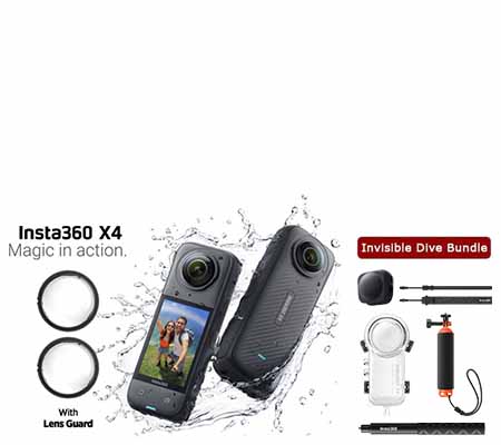 Insta360 X4 360° Action Camera Invisible Dive Kit