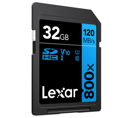 Lexar SDHC 32GB High-Performance 800x UHS-I V10 (Read 120MB/s)