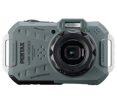 Ricoh Pentax WG-1000 Underwater Waterproof Pocket Camera Olive