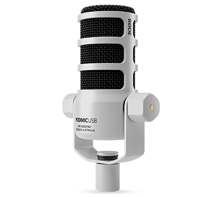 Rode PodMic USB Versatile Dynamic Broadcast Microphone White