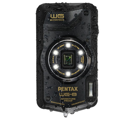 Ricoh Pentax WG-8 Underwater Waterproof Pocket Camera Black