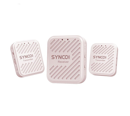 Synco G1-A2 Pink Digital Wireless Microphone System TX+TX+RX for Camera / Smartphone