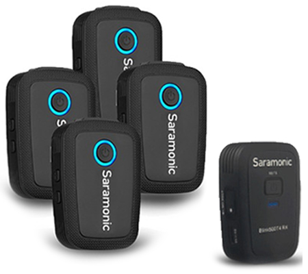 Saramonic Blink 500 T4 TX+TX+TX+TX+RX Wireless Microphone for Camera & Smartphone