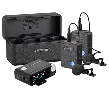 Saramonic Ultra Package Black TX+TX+RX Dual Wireless Microphone for Camera & Smartphone