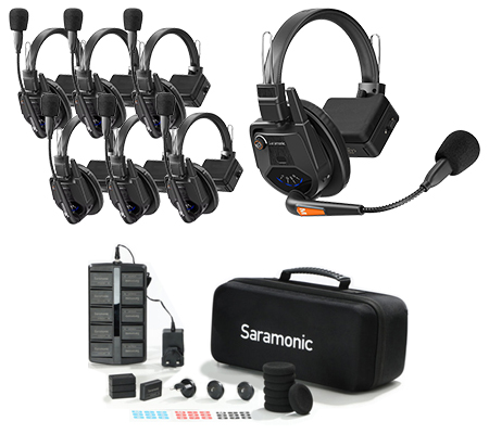 Saramonic WiTalk9 WT7S 7-Person Full Duplex Wireless Headset Intercom System