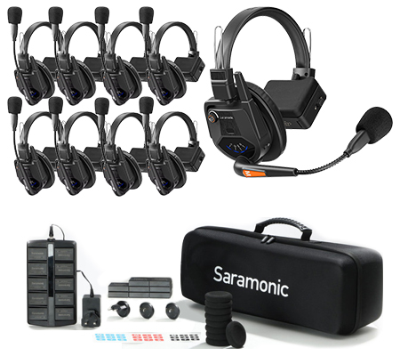 Saramonic WiTalk9 WT9S 9-Person Full Duplex Wireless Headset Intercom System