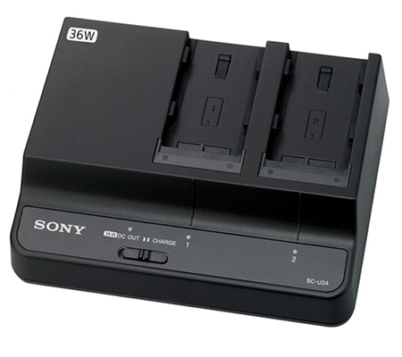 Sony BC-U2A Dual-Bay Battery Charger / AC Adapter for BP-U90, U60, U60T, U30