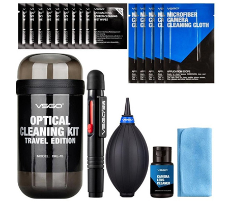 VSGO Camera Cleaning Kit Travel Edition (DKL-15) Grey