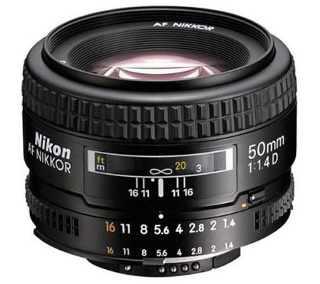 Nikon AF 50mm f/1.4D.