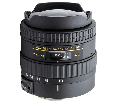 Tokina for Canon AF 10-17mm f/3.5-4.5 AT DX Lens Fisheye