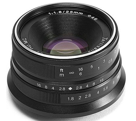 7Artisans 25mm f/1.8 for Canon EF-M Mount APSC