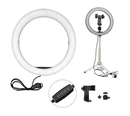 FotoPlus RL-10 Basic Ringlight with Mini Table Tripod White