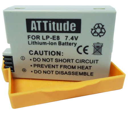 ATTitude Canon LP-E8 Battery for Canon EOS 550D/600D/650D/700D