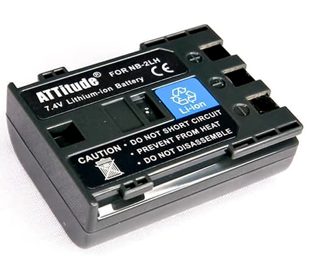 Attitude ATT Battery Canon NB-2L for Canon EOS 400D/350D/PowerShot S80/S70/S60/S50/G9/G7